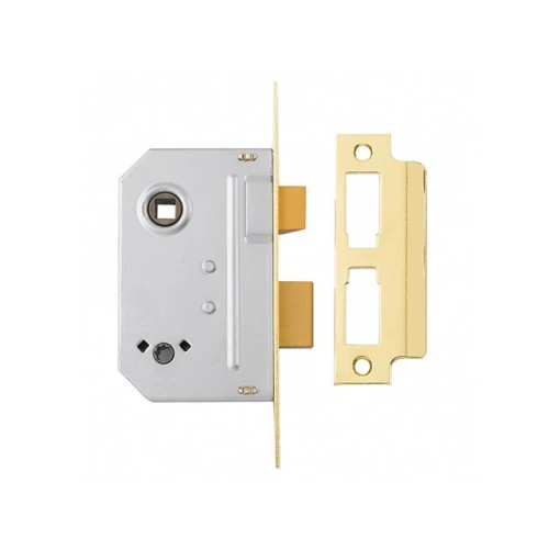 Yale PM236 Bathroom 2 Lever Sash Lock 67mm 2.5in Polished Brass