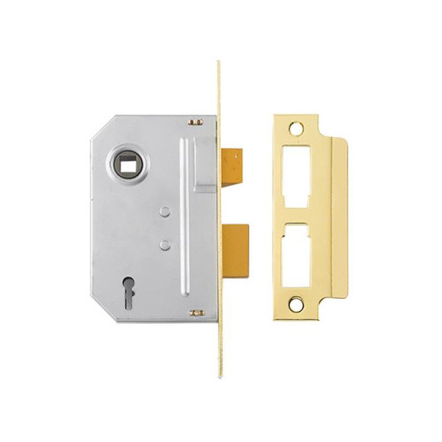 Yale PM246 Internal 2 Lever Mortice Sash Lock 67mm 2.5in Polished Brass