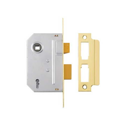 Yale PM246 Internal 2 Lever Mortice Sash Lock 80mm 3in Polished Brass