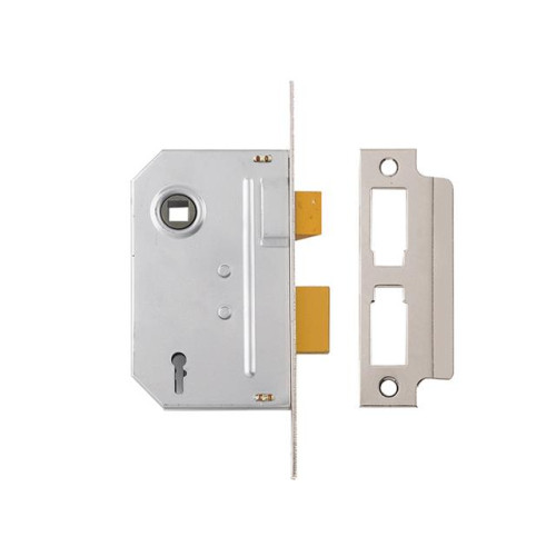 Yale PM320 3 Lever Mortice Sash Lock 80mm 3in Polished Chrome