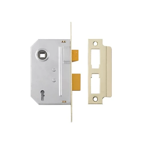 Yale PM320 3 Lever Mortice Sash Lock 67mm 2.5in Polished Brass
