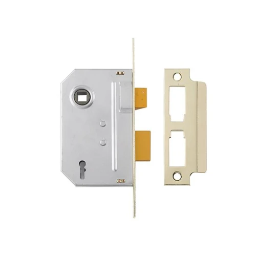 Yale PM320 3 Lever Mortice Sash Lock 80mm 3in Polished Brass