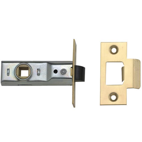 M888 Tubular Mortice Latch 64mm 2.5in Polished Brass Visi