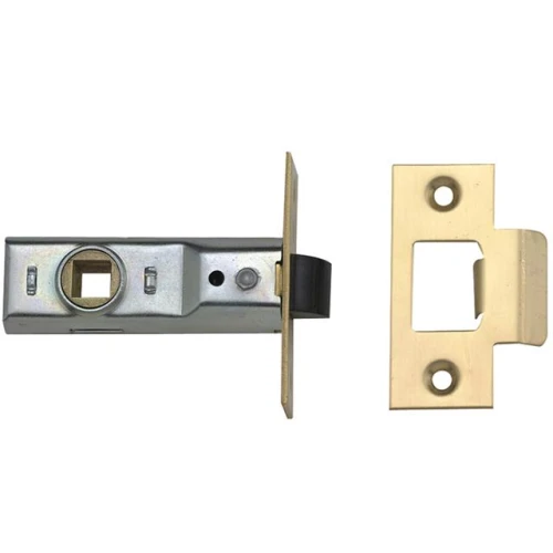 Yale M888 Tubular Mortice Latch 64mm 2.5 in Polished Brass Pack of 3