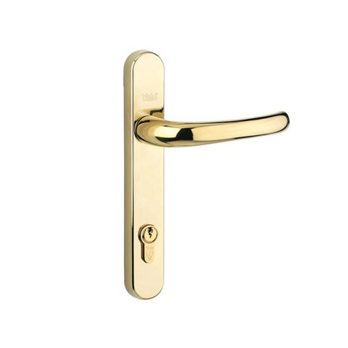 Yale PVCu Retro Door Handle Polished PVD Gold Finish P-PVC-RH-PGF