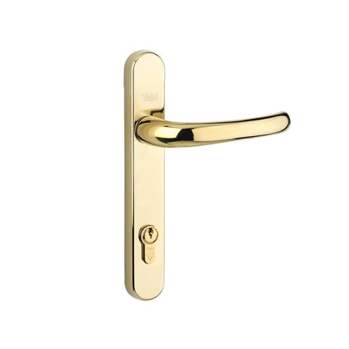 Yale PVCu Retro Door Handle Polished PVD Gold Finish P-PVC-RH-PGF