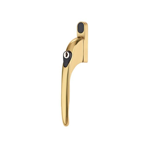 PVCu Window Handle Polished Brass Finish YWHLCK40N-PB