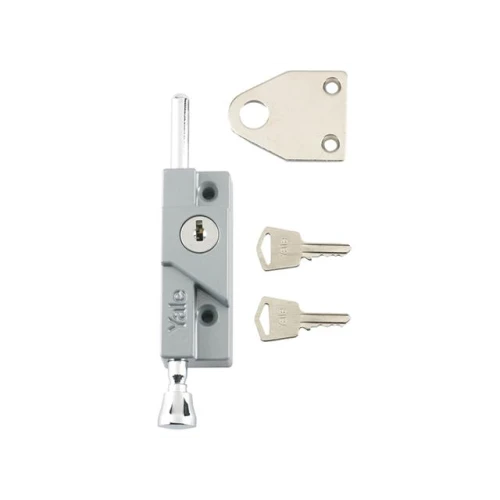 8K116 Multi-Purpose Door Bolt Silver Enamel Finish Visi