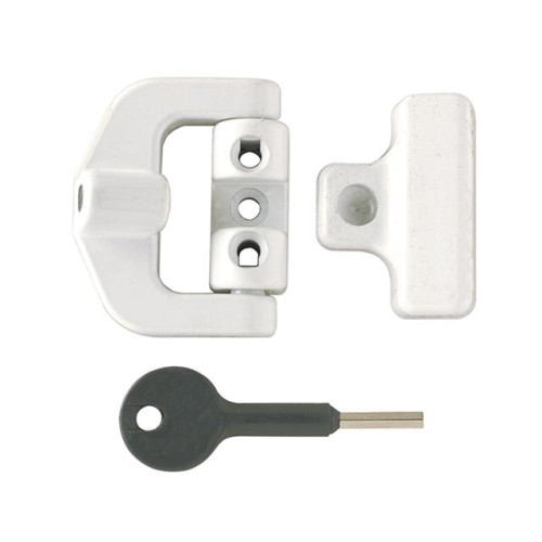 8K123 PVCu Window Lock White Finish