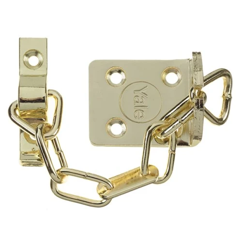 Yale WS6 Security Door Chain - Electro Brass Finish