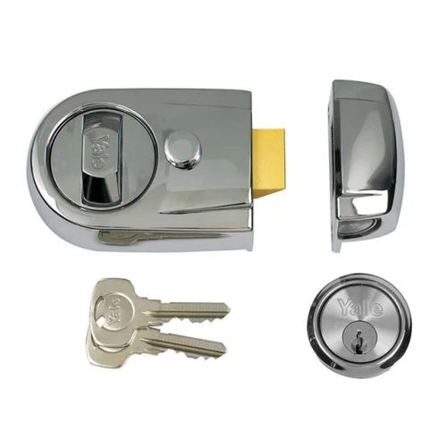 Yale Y3 Nightlatch Modern Polished Chrome Finish 60mm Backset Visi