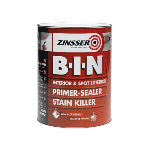 Zinsser BIN Shellac Primer Sealer White 5 Litres