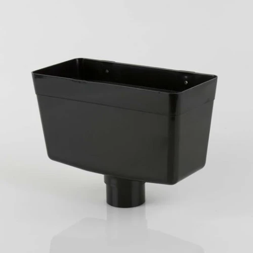 68mm DOWNPIPE RAINWATER HEAD Black