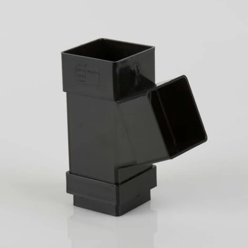 112 Deg Branch Square 65mm - Black