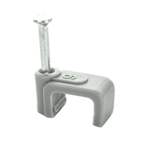 Cable Clip Flat Grey 10.00mm