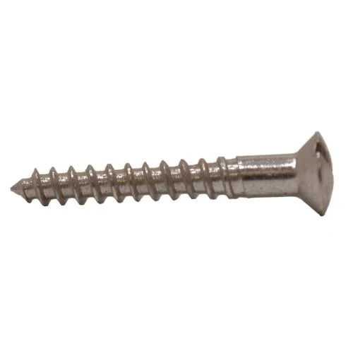 Chrome Plated Brass Screws 6 x 3/4