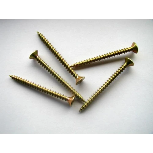 Chippy Screws 5.00 X 90 (100) Zinc plated & yellow passivated