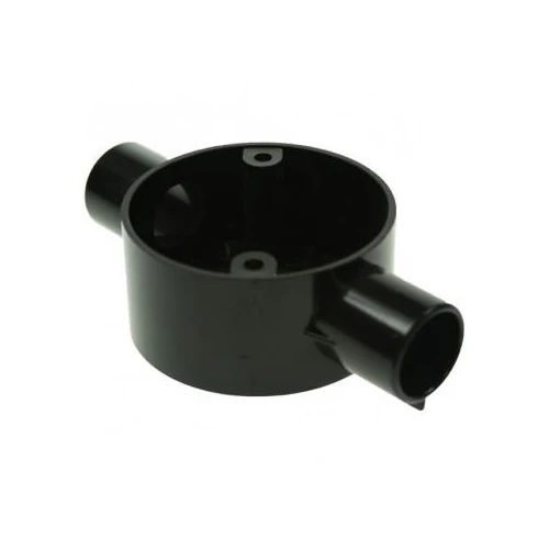 Conduit Junction Box & Lid 2 Way Through