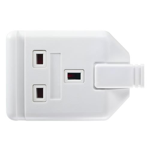 Masterplug Heavy Duty White Trailing Socket 1 Gang