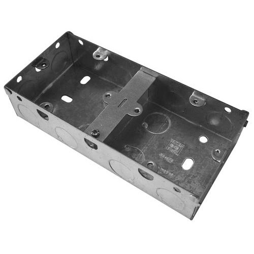 Stalbridge Building Supplies Ltd Metal Back Box Dual Socket