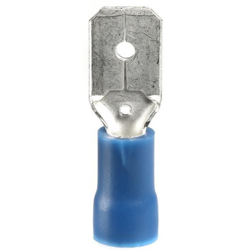 6.3mm Blue Male Push Ons