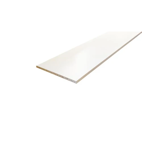 12" White Melamine Shelving 15mm 2.4m