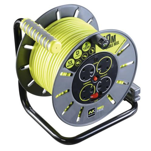 Cable Reel 50 Metre 13 Amp 230 Volt