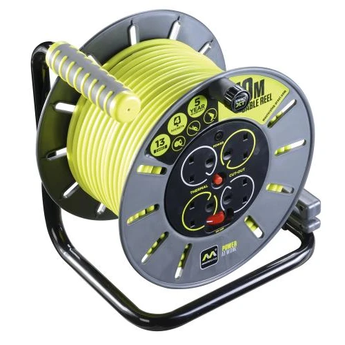 Cable Reel 50 Metre 13 Amp 230 Volt