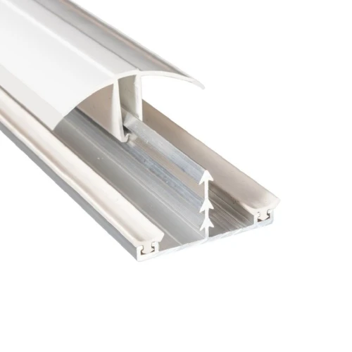 Universal Rafter Supported Glazing Bar 2500mm White