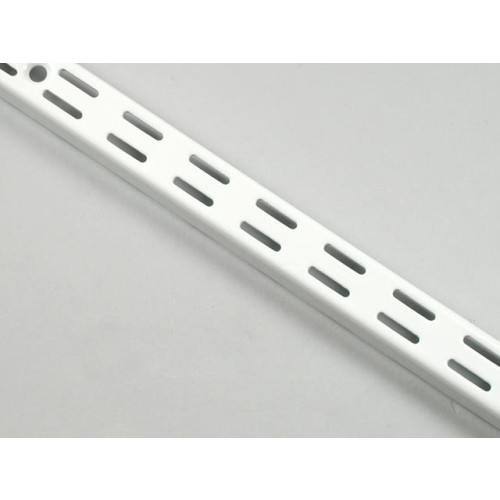 White Twinslot Shelving Upright 1220mm