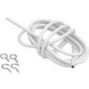 10 ft Coil Curtain Wire with Hooks & Eyes