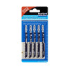 Blue Spot Tools 5 PCE HCS Quick Cut Jigsaw Blades For Wood (6 TPI)