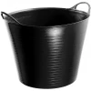 Faithfull Heavy-Duty Polyethylene Flex Tub 42 Litres Black
