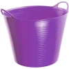 Faithfull Heavy-Duty Polyethylene Flex Tub 28 Litres Purple