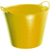 Faithfull Heavy-Duty Polyethylene Flex Tub 28 Litres Yellow