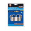 Blue Spot Tools 2 Pce 40mm Satin Finish Keyed Alike Padlocks