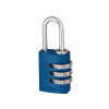 145/20 20mm Aluminium Combination Padlock Blue 46568