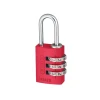 145/20 20mm Aluminium Combination Padlock Red 46569