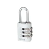 145/20 20mm Aluminium Combination Padlock Silver 46574