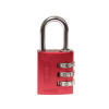 145/30 30mm Aluminium Combination Padlock Red 46578