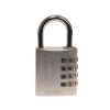 145/40 40mm Aluminium Combination Padlock Silver 49543