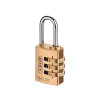 165/20 20mm Solid Brass Body Combination Padlock (3 Digit) Carded