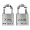 64ti/20 Titalium Padlock 20mm Carded Twin Pack