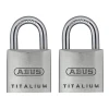 64ti/20 Titalium Padlock 20mm Carded Twin Pack
