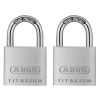 64ti/30 Titalium Padlock 30mm Carded Twin Pack