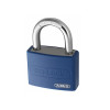 Abus T65AL/40 40mm My Lock Aluminium Padlock Blue Body Keyed 6401