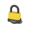 Abus 70AL/45 45mm Aluminium Padlock Yellow Keyed 6401