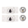 Abus 141/200 Diskus® Integral Van Lock White & 26/70mm Diskus® Padlock Twin Pack