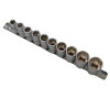 Blue Spot Tools Sockets On Rail 10 Piece 1/2In Drive