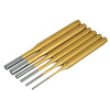 Blue Spot Tools Gold Pin Punch Set of 6